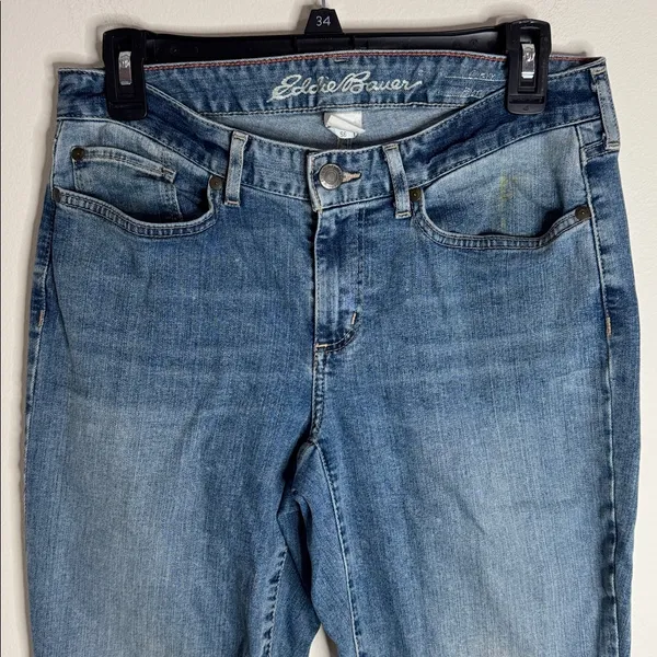 Eddie Bauer Specially dyed Blue Curvy Bootcut Jeans size 6 - Image 3