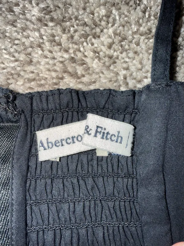 Abercrombie & Fitch Sleeveless Smocked Bodice Mini Dress, Size Small - Image 3