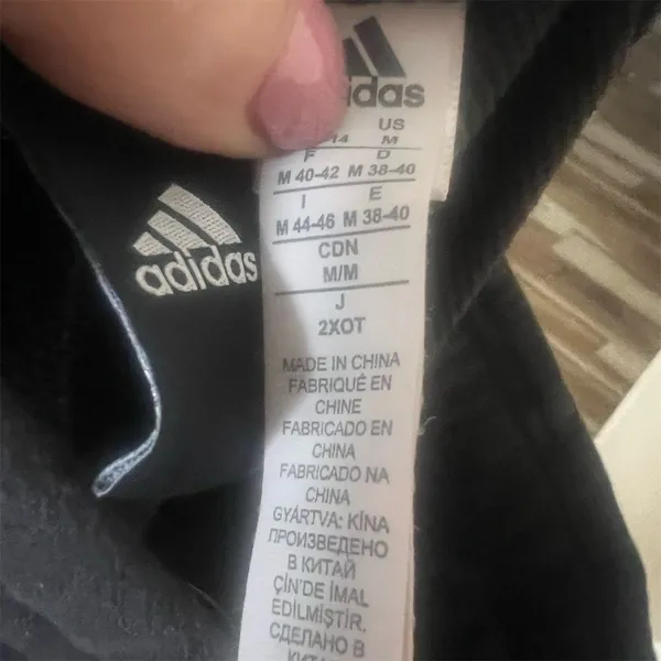 COPY - Adidas Essentials French Terry Logo Sweatpants Unisex M Black Elastic Wa… - Image 6
