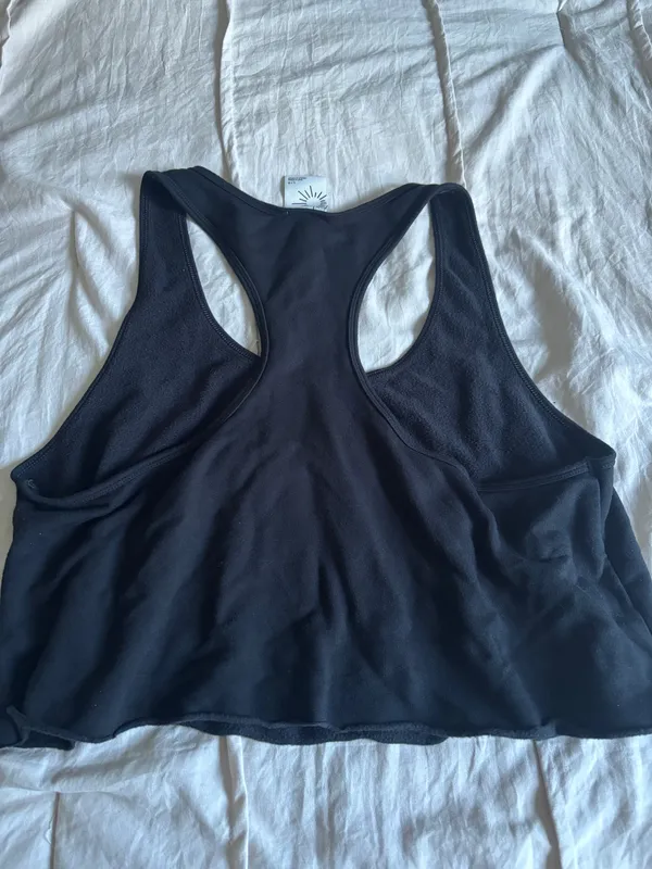 Black Aerie Fleece Lined Tank - Image 2