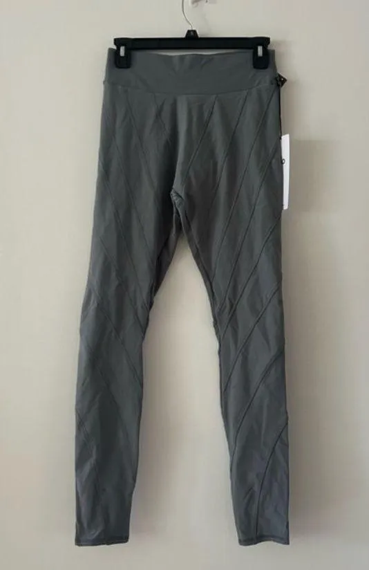 Alo NWT Alosoft High-Waist Sunray Gray Grey Leggings Size M - Image 3