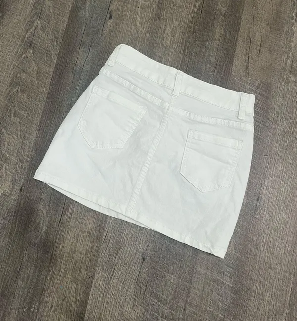 Shein White Jean Skirt - Image 2