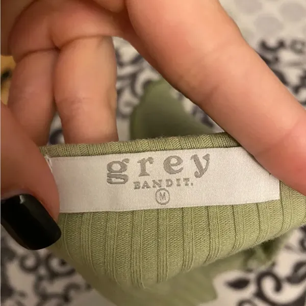 Grey Bandit Crop Top - Image 4