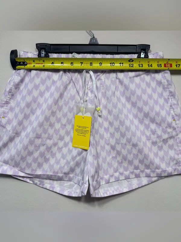 Kerri Rosenthal Mina Printed Cotton Shirt shorts set Lavender nwt size small - Image 13