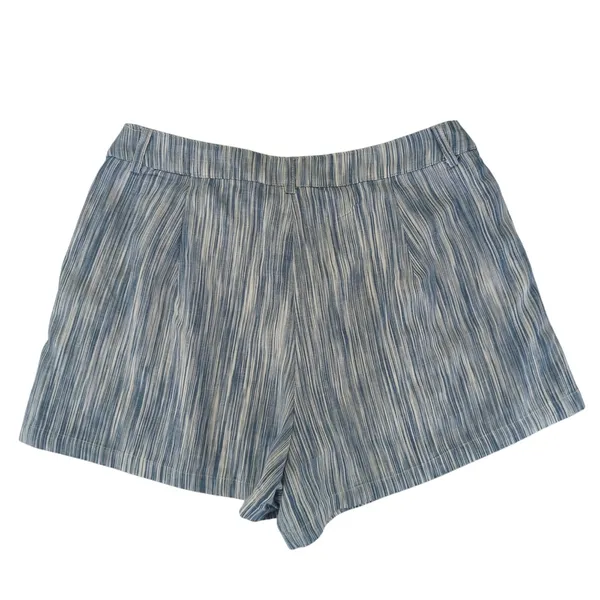 Altar'd State Linen Blend Shorts‎ Blue Stripe Women's Size Large Lined - Image 2