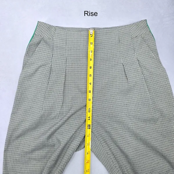 Frmz Gray Houndstooth Stripe Chic Office Work Formal KPop Preppy‎ Pants Large - Image 9