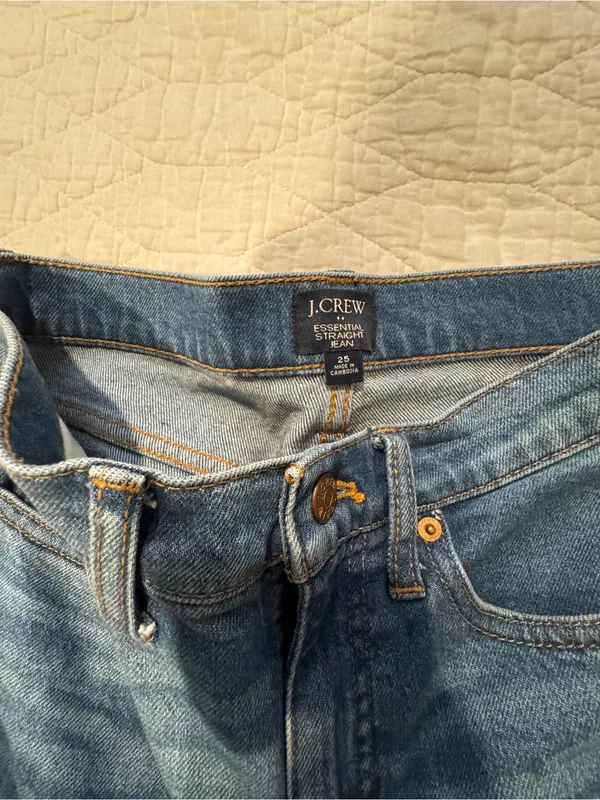 Women’s Blue Straight-Leg Jeans j crew 25 - Image 2