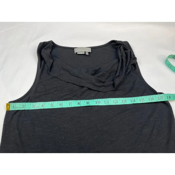 Anthropologie Women's Black Shirt/Tank-Top/Cowl Neck Sz S SKU 4098 - Image 6