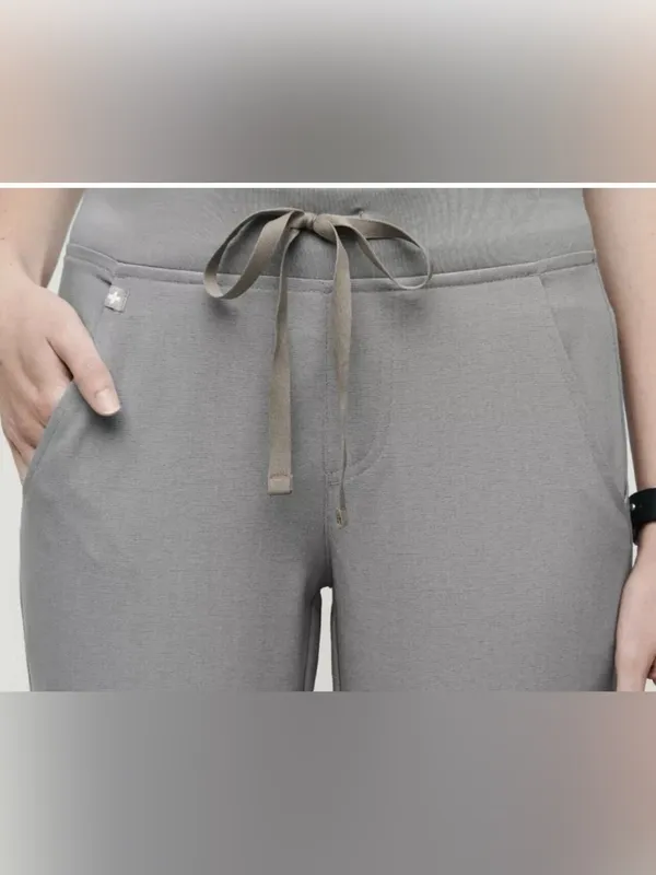 Figs Women's Jogger Pants in Light Gray - Image 2