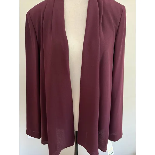 Rimini burgundy open front blazer NWT size 10 Size M - Image 3