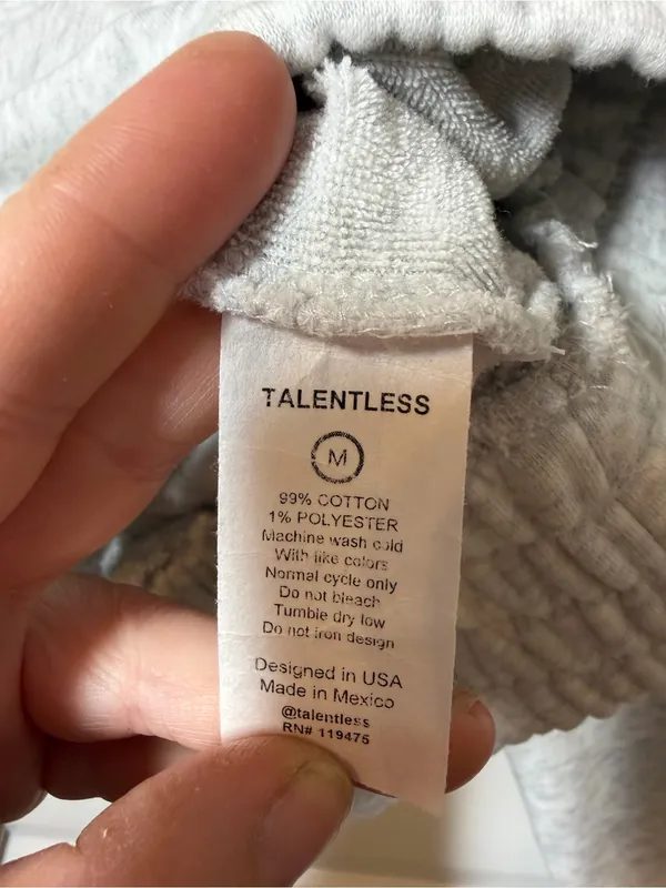 Talentless Women’s Boxing Hoodie in Ash Heather Grey - Image 6