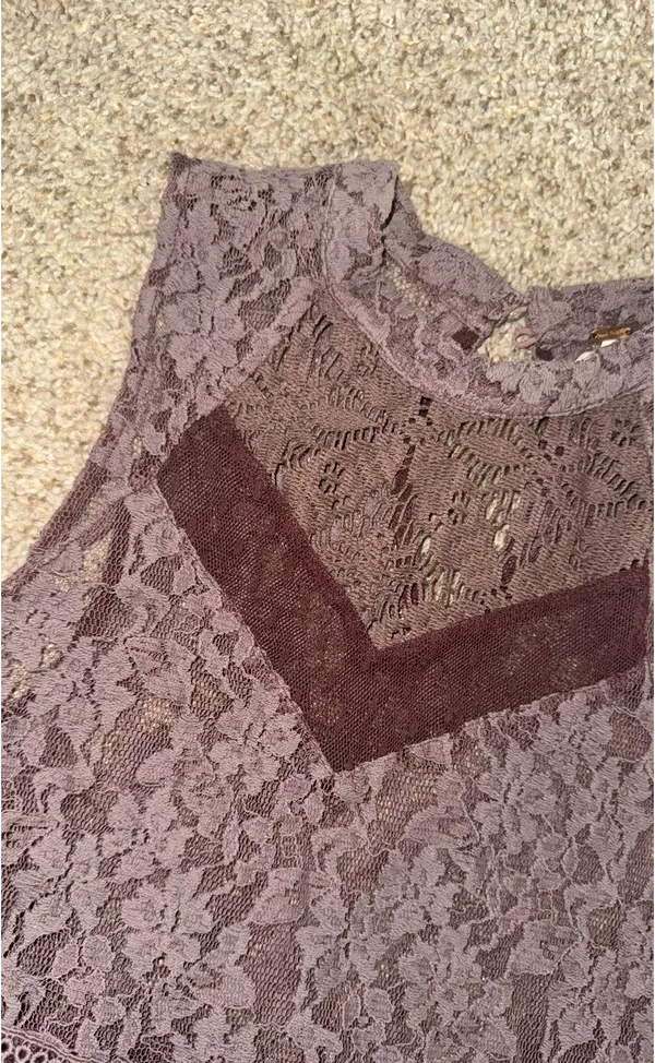 Free People Lace High Neck Top - Image 3