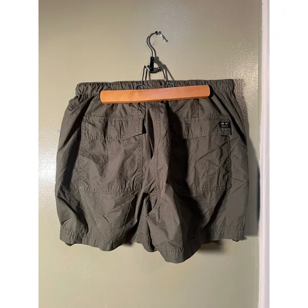 Unionbay Women's Size Large Luca Kale Parachute Shorts Dark Green Cotton Nylon - Image 7