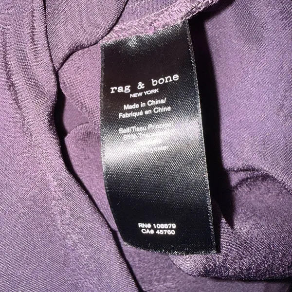 Rag & Bone Women's Deep Plum Pauline Slip Dress Satin Party Glam Size 12 NWT - Image 7