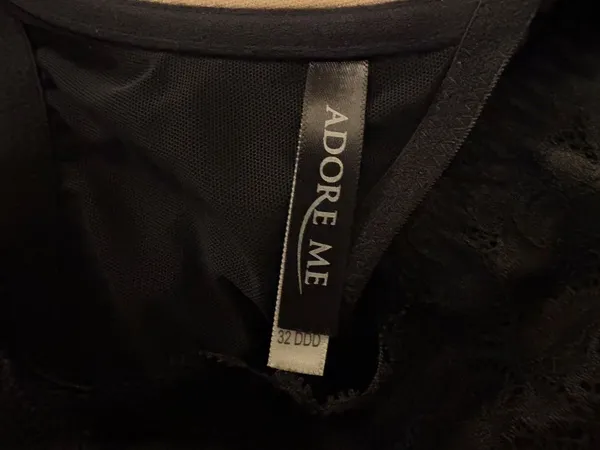 Adore Me Racerback Black Lace Bra 32DDD - Image 6