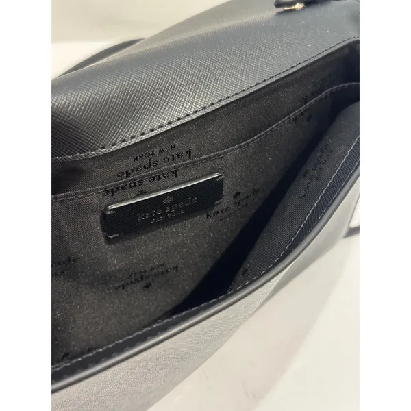 Kate‎ Spade Crossbody Bag Black Alek Tilden Place Coated Leather Gold Chain - Image 3