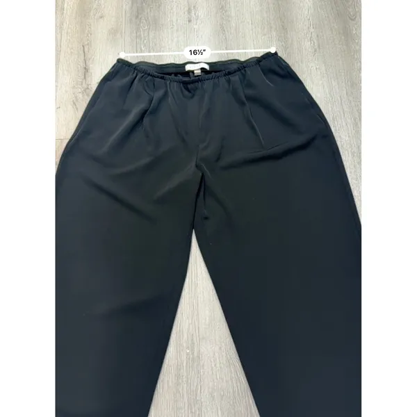 Kasper Plus Size 2X Black Pull-On Pants Stretch Wide Leg Career Trousers - Image 3