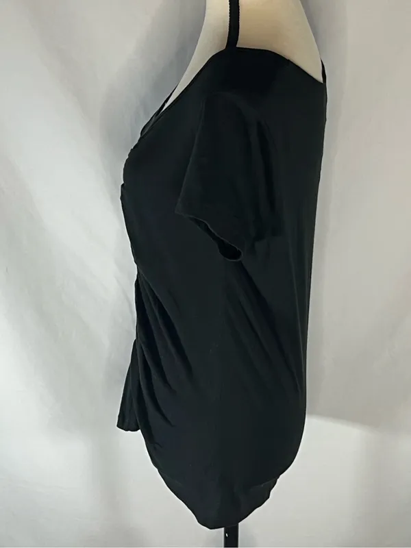 Harley Davidson Large Alefs Wichita KS Ruched Front Scoop Neck Women’s Shirt L - Image 3