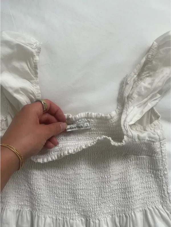 Abercrombie Babydoll White Shirt - Image 3