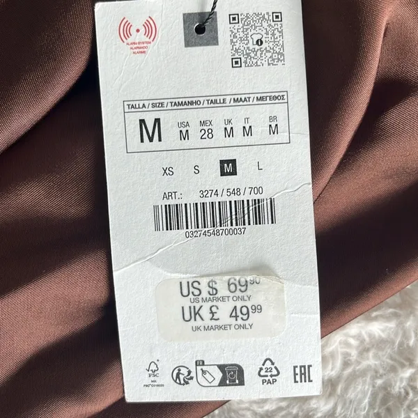 ZARA NWT Brown Halter Dress - Image 5