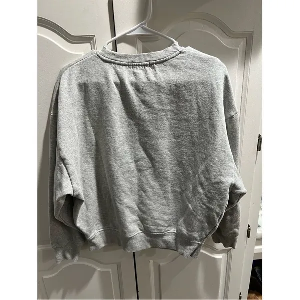 MITCHELL AND NESS KANSAS CITY CHIEFS WOMENS GREY LOGO CREW SWEATSHIRT Small - Image 6