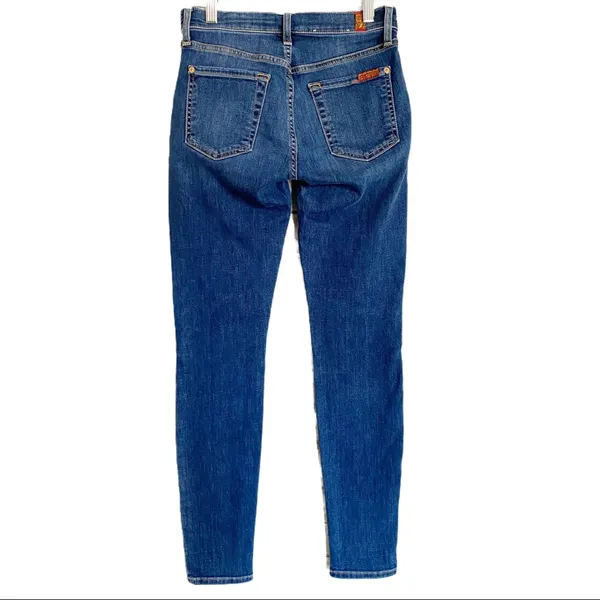 7 For All Mankind The Ankle Skinny Jeans Size 24 - Image 2