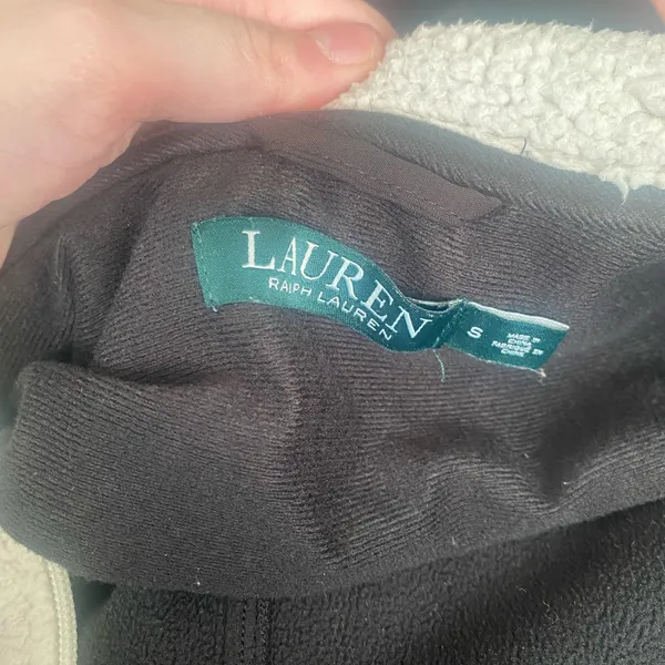 Ralph Lauren Jacket with Sherpa Zipper Attachment. Size S - Image 6