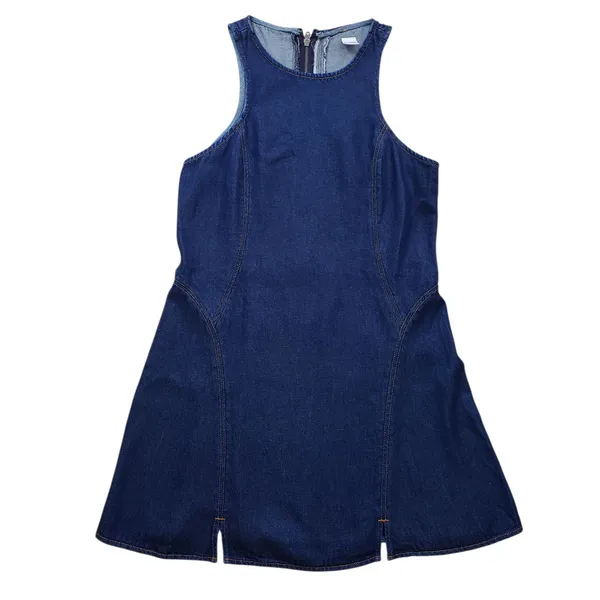 Re/Done Denim Jean Dress Womens Large Zip Back Western - Image 3