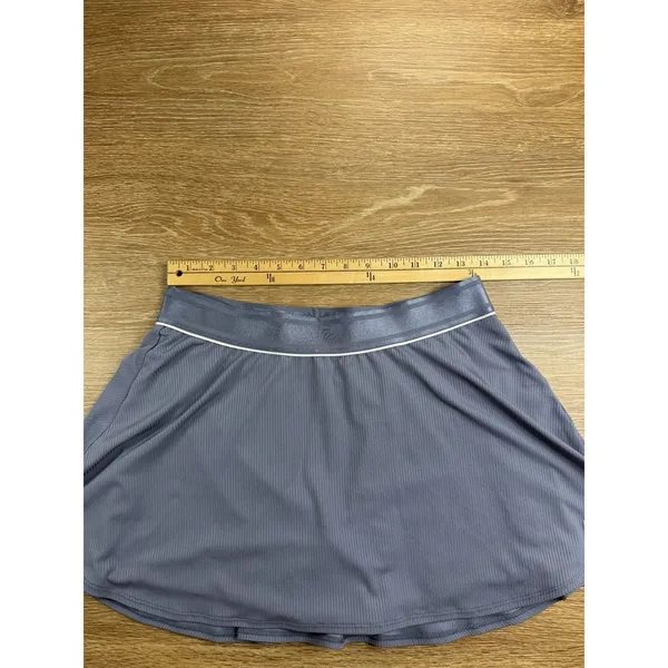 Nike Dri-FIT Tennis Skort Womens L Gray Built In Shorts Flared Athletic Skirt - Image 4