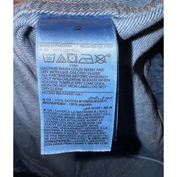 Old Navy Baggy Wide Leg Jeans Women's 22‎ Medium Wash Skater Pockets Retro Denim - Image 7