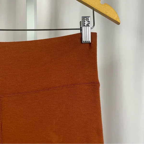 Pinkblush Medium Rust Bike Shorts Maternity High Waist Stretchy Casual - Image 6