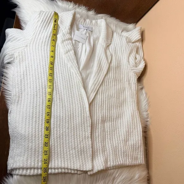 92 West Boutique Brand White Blazer Size Medium - Image 8