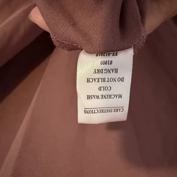 Free Fly Women's Dress Sz Large Bamboo Journey All Day Mauve Long Sleeve Jersey - Image 6