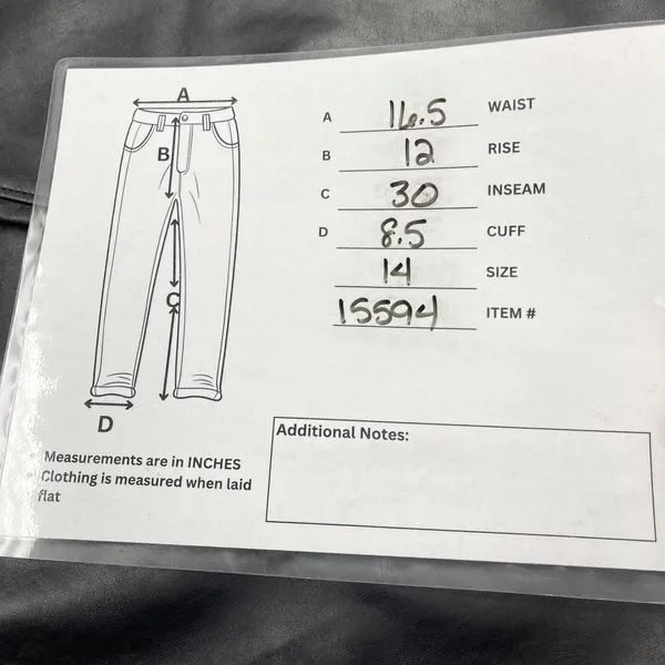 Old Navy OG Loose Faux Leather Pants Women 14 High Rise Straight Edgy Indie Moto - Image 13