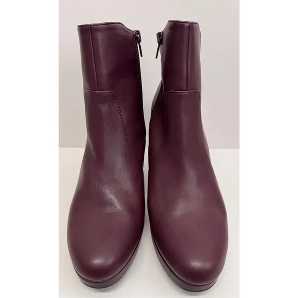 Naturalizer Boots Size 9.5 Burgundy Platform High Heel Ankle Booties NEW‎ - Image 6