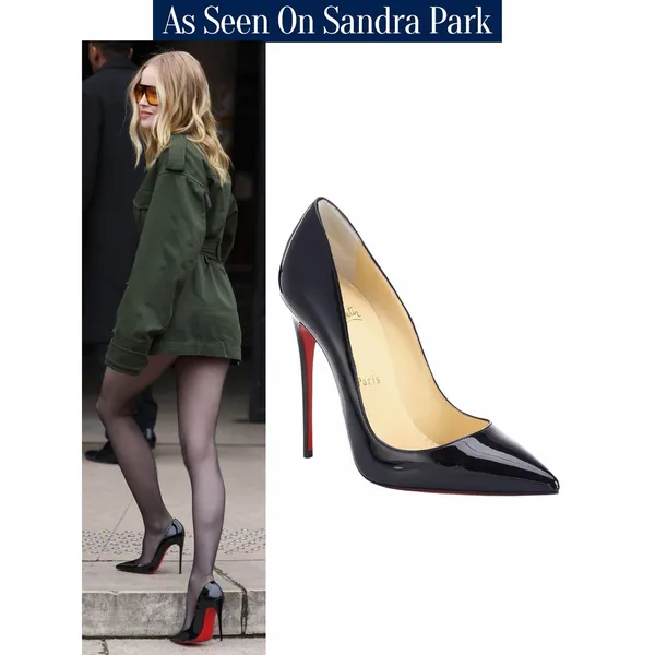 Christian Louboutin So Kate 120 Patent Leather Pumps Black Size 39 - Image 2