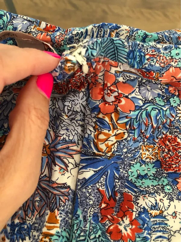Forever 21 Floral Skirt in Blue, Red & White Size Small - Image 9