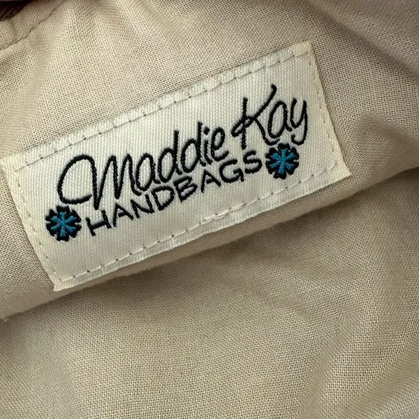 Maddie Kay faux leather and cloth fold over clutch - Image 7
