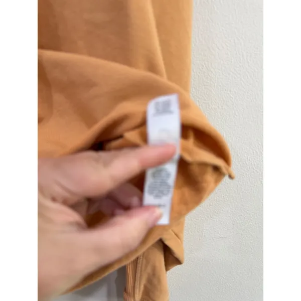OFFLINE by Aerie Women XL Ginger Orange Cropped Raw Hem Hoodie Sweatshirt - Image 3