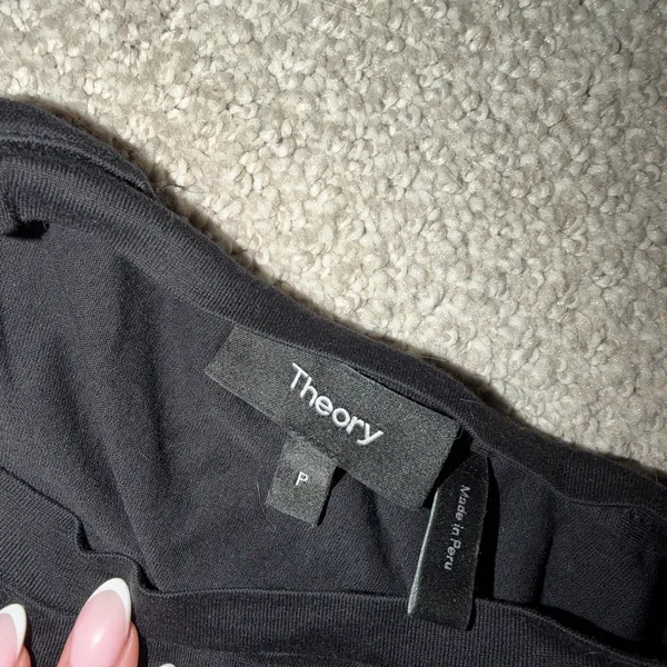 Theory Black Mini Dress - Image 2