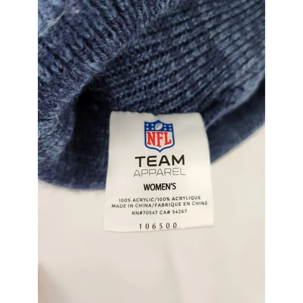 Womens New England‎ Patriots Knit Pom Winter Hat NFL Football Embroidered Patch - Image 7