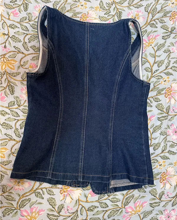 Denim Vest Blue - Image 5