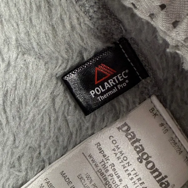 Patagonia Fleece Re-Tool Snap-T Pullover Gray Purple Polartec‎ Thermal Pro S - Image 5