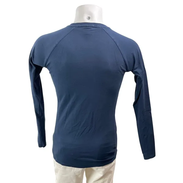 Gymshark Apollo Women's Blue Long Sleeves Logo Print Crew Neck Tee T-shirt Top S - Image 3