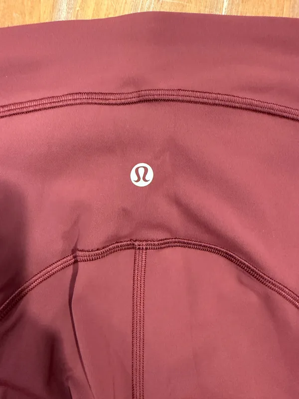 Lululemon Power Thru High-Rise Tight 28" Red Merlot Women's Size 6 Training Gym - Image 4
