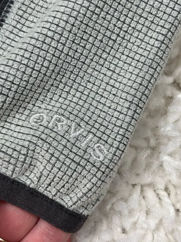 Orvis Women’s S Gray Black Full Zip Performance Fleece Jacket - Image 3
