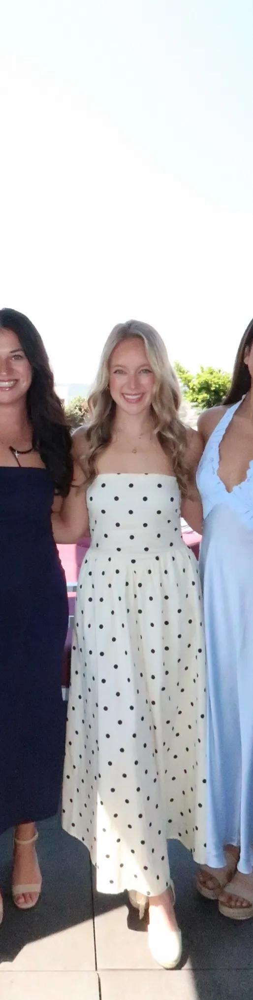 Polka dot Maxi dress White - Image 2