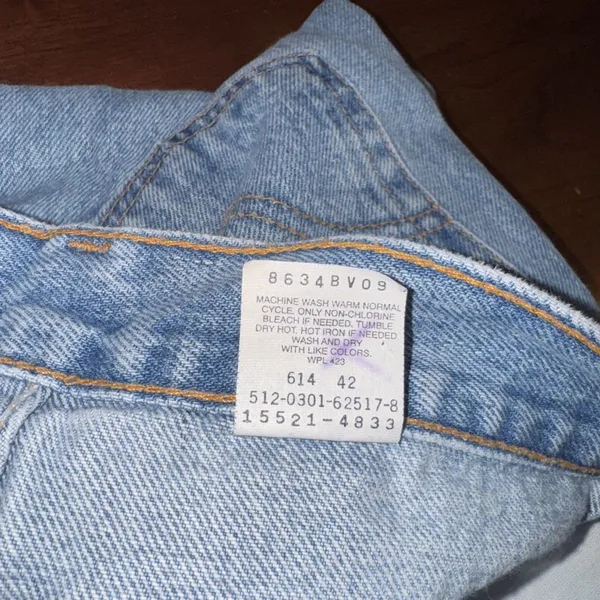 Levi’s Premium 512 Slim Tapered Leg Leans Size 6 MIS L Made In USA - Image 11