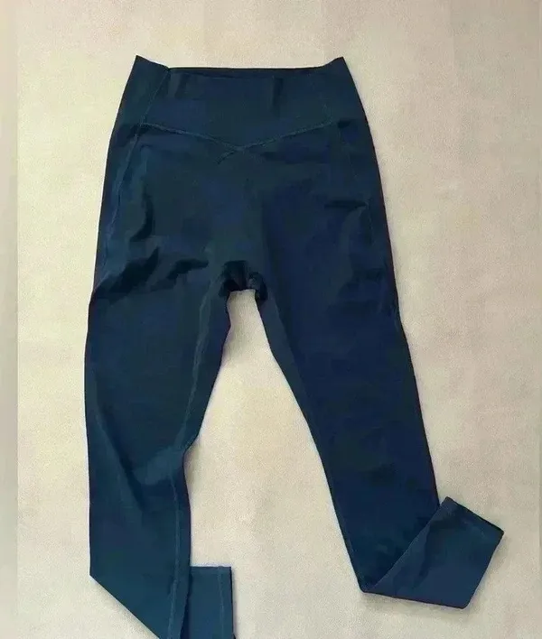 Everforward Cross over leggings in teal: L - Image 4