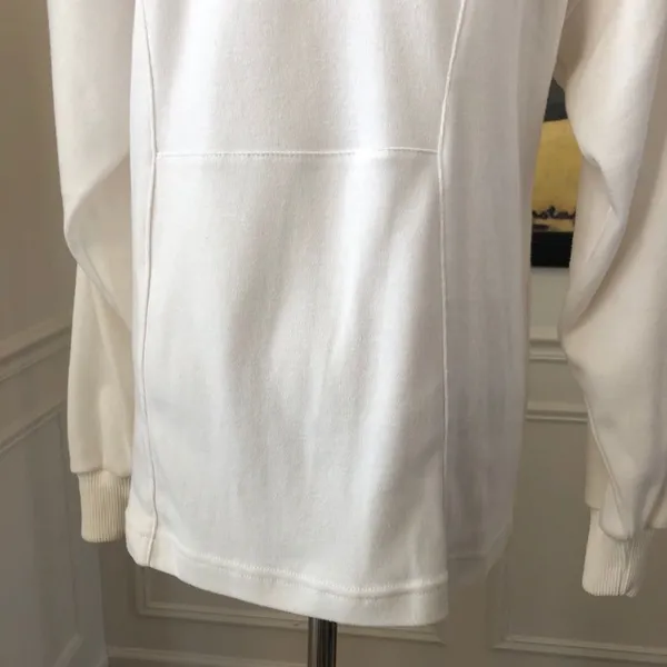 Vintage 80s 90s Mock Neck Appliqué Bling Top L - Image 10